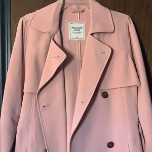 Pink trench coat